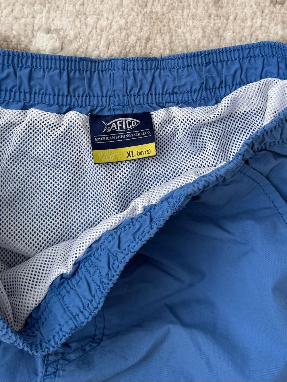 AFTCO Boys Blue Swim Trunks